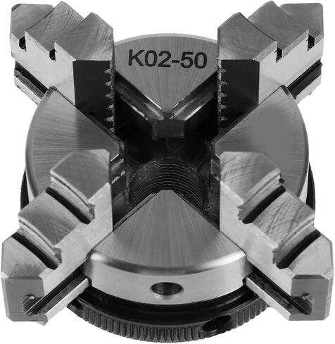 50mm 4, Jaw Reversible Self Centering Thread Power & Hand Tools Mount Lathe Manual Chuck K02 50 with 2pcs Lock Rod in Saudi Arabia