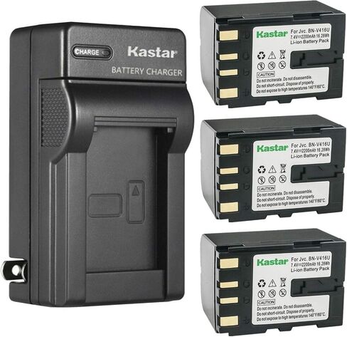 استبدال شاحن بطارية الجدار Kastar AC لـ JVC GR-DVL160 ، GR-DVL166 ، GR-DVL167 ، GR-DVL200 DVL200U ، GR-DVL205 ، GR-DVL207 ، GR-DVL210 DR-DVL210U ، GR-DVL220 DR-DVL220U ، GR-DVL300 ، GR-DVL300 in Saudi Arabia