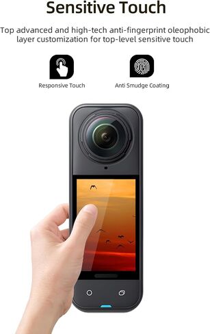 [4pcs] واقي الشاشة لـ Insta360 x5 - كاميرا عمل مقاومة للماء 8K 360 ° ، واقي شاشة زجاجي واضحة جدًا ، ومكافحة ، ومكافحة ، وجودة HD in Saudi Arabia