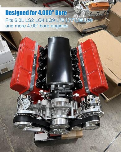 Piston Ring Compressor Tool Fit for 4.065" Bore 6.2L LS3 L99 LS9 L92 K9H L94, Aluminum in Saudi Arabia