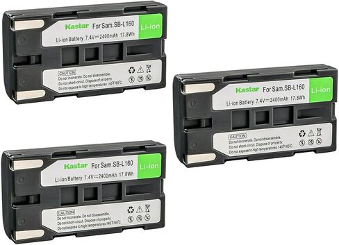 Kastar 1-Pack Battery SB-L160 Replacement for Samsung VP-L500, VP-L520, VP-L530, VP-L550, VP-L600, VP-L600B, VP-L610, VP-L610B, VP-L610D, VP-L630, VP-L650, VP-L700, VP-L700U, VP-L710, VP-L750 Camera in Saudi Arabia