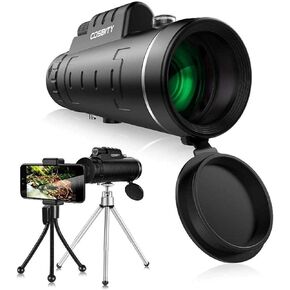 40x60 Monocular Telescopes Compact Waterproof Telescopes for Football Safari Bird Watching Hunting Climbing with Mobile Phone Holder Carrying Bag Strap Clean Cloth in Kuwait