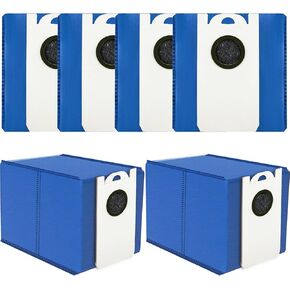 2 Pack 6 Liter Large Capacity Dust Bags Fits for BObsweep UltraVision & UltraVision Pet Self-Empty Robot Vacuum Cleaner Replacement Parts Accessories Disposable Vacuum Bags in Saudi Arabia