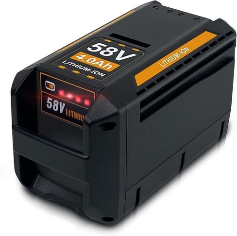 4.0Ah Lithium Battery Replacement for Echo 58V Battery CBP-58V20 CBP-58V40 CCS-58V Chainsaw CLM-58V 21'' Lawn Mower, Compatible with AEG 58V ACS58B200 ALT58BT ABL58JB Cordless Power Tools (58V4000mAh) in Kuwait