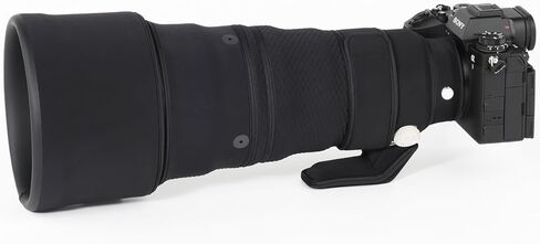 مطاردة الطيور المموهة معطف عدسة مقاومة للماء لـ Sony Fe 70-200mm F4 G OSS RANPROOP LENS COVER (كلاسيكي أسود) in Kuwait