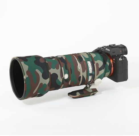 مطاردة الطيور المموهة معطف عدسة مقاومة للماء لـ Sony Fe 70-200mm F4 G OSS RANPROOP LENS COVER (كلاسيكي أسود) in Kuwait