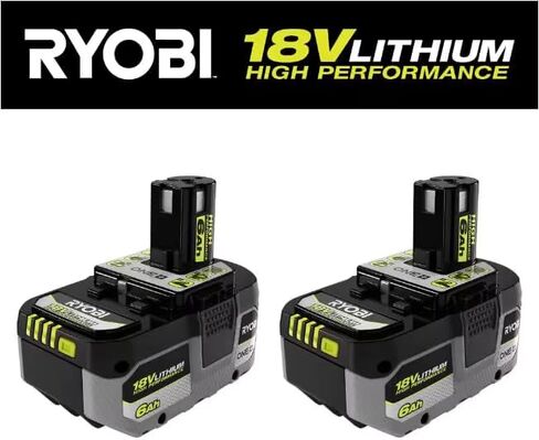 RYOBI ONE+ 18V High Performance Lithium-Ion 6.0 Ah Battery (2-Pack) in Saudi Arabia