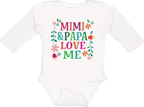 Mimi inktastic Mimi و Papa أحبني زاحف طويل الأكمام in Kuwait