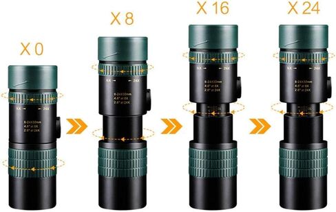 تم تحديث أحدث قابلة للتطوير 8-24x30 عالية من التلسكوب القوي FMC BAK4 PRISM LENS تمتد نطاق أحادي النطاق in Saudi Arabia