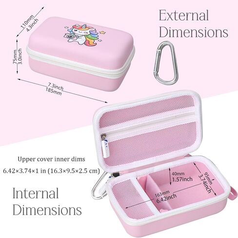 Kids Camera Case for ESOXOFFORE/MYSTILUCK/TIATUA/Hangrui/Gofunly/MINIBEAR/Dylanto/GKTZ Instant Print Toddler Digital Paper Christmas Gifts and Birthday Gifts for Girls (Box Only) in Kuwait