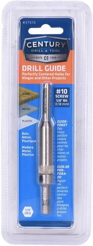Century Drill & Tool 37006 Self-Centering Drill Guide, 3/32" | 1/4" shank, cuts steel, metal, wood & plastic in Kuwait