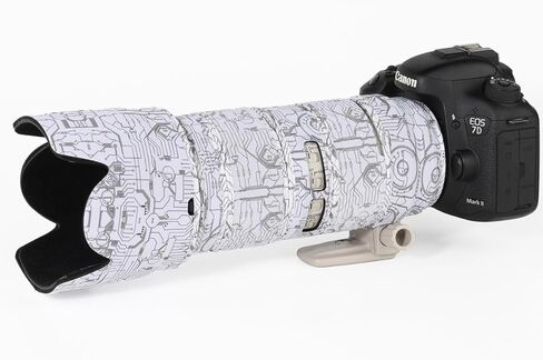 CHASING BIRDS Camouflage Waterproof Lens Coat for Canon EF 70-200mm F2.8 L is USM II III Rainproof Lens Protective Cover (Classic Black) in Kuwait
