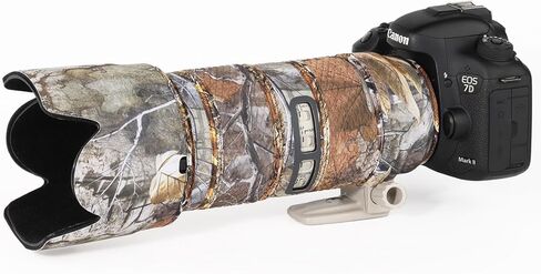 CHASING BIRDS Camouflage Waterproof Lens Coat for Canon EF 70-200mm F2.8 L is USM II III Rainproof Lens Protective Cover (Classic Black) in Kuwait
