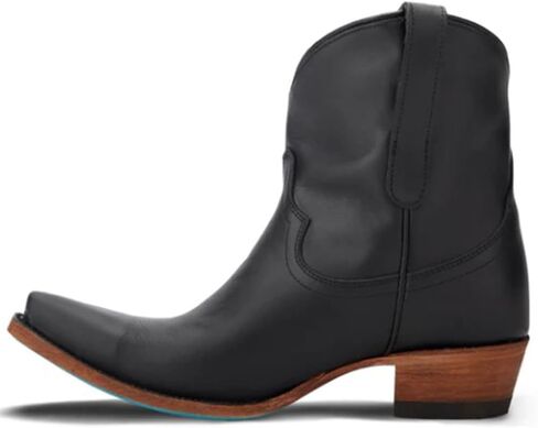 Lane Women's Emma Jane Western Booties Snip Toe Jet Black 9 1/2 M US in Kuwait