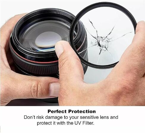 مرشح UV 67 مم + غطاء العدسة القابلة للانعكاس لـ Nikon AF-S Nikkor 85mm f/1.8g عدسة in Saudi Arabia