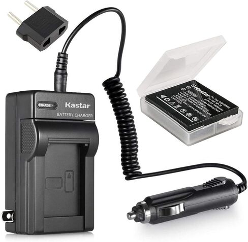 Kastar Battery 1X + Charger for Lumix CGA-S005 CGA-S005A/1B CGA-S005E CGA-S005GK DMW-BCC12 & Panasonic Lumix DMC-FX8 DMC-FX9 DMC-FX10 DMC-FX12 DMC-FX50 DMC-FX100 DMC-FX150 DMC-FX180 DMC-LX1 DMC-LX3 in Saudi Arabia