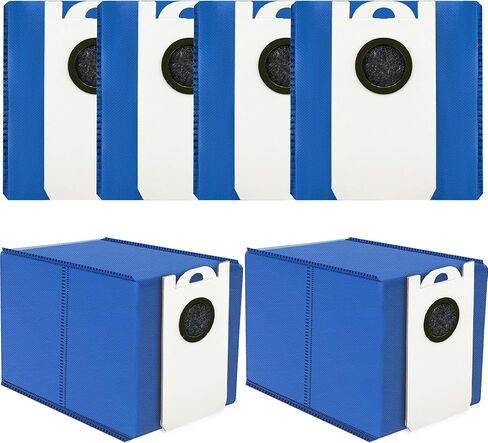 2 Pack 6 Liter Large Capacity Dust Bags Fits for BObsweep UltraVision & UltraVision Pet Self-Empty Robot Vacuum Cleaner Replacement Parts Accessories Disposable Vacuum Bags in Saudi Arabia