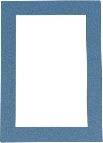 Bottle Blue Acid Free 5x7 Picture Frame Mats with White Core Bevel Cut for 4x6 Pictures - Fits 5x7 Frame - One Mat in Kuwait