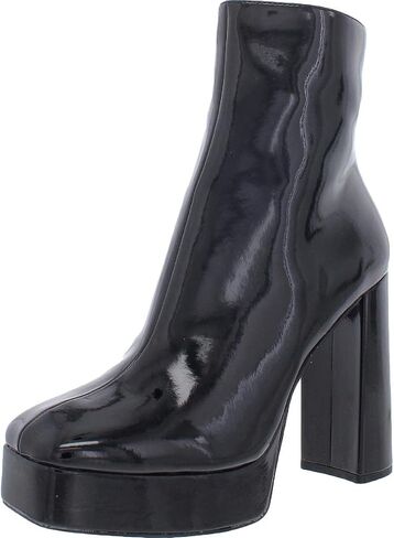 Steve Madden Womens Luisina Patent Square Toe Mid-Calf Boots in Saudi Arabia