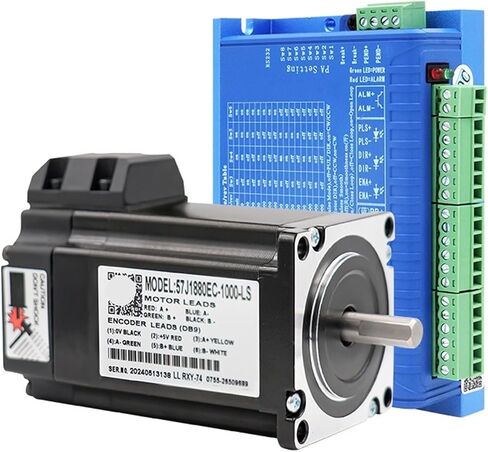 1pcs 2nm 60vdc حلقة مغلقة محرك وسائق طقم السائق للنيتروجين ثاني أكسيد أنابيب الليزر غير المعدني آلة التحكم العددية المحوسبة (المحرك والسائق) in Saudi Arabia