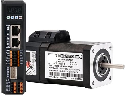 1pcs Closed Loop Stepper Motor Kit 0.7N.m 99oz-in Step Motor and Drive Unit 2HCS558 Style for Automatic Door(Motor with 2m Cables) in Saudi Arabia