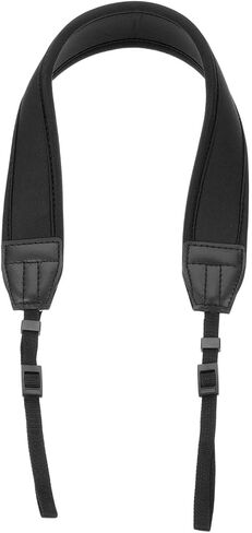PATIKIL Camera Strap, Neoprene Adjustable Camera Neck Strap Digital Camera Shoulder Belt for Nikon Video Camcorder Monocular Photographers, Black in Saudi Arabia