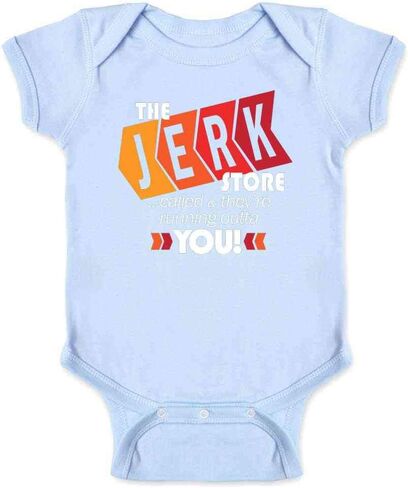 Pop Threads The Jerk Store Called Theyre Running Out of You! Funny Quote 90s Infant Baby Boy Girl Bodysuit in Saudi Arabia
