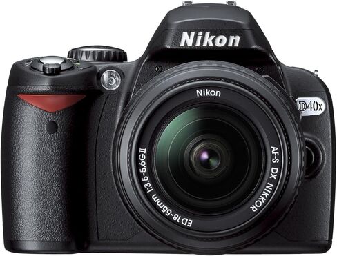 Nikon D40x 10.2mp كاميرا SLR الرقمية مع عدسة 18-55 مم f/3.5-5.6g Ed II AF-S DX Zoom-Nikkor (الطراز القديم) (متجدد) in Saudi Arabia