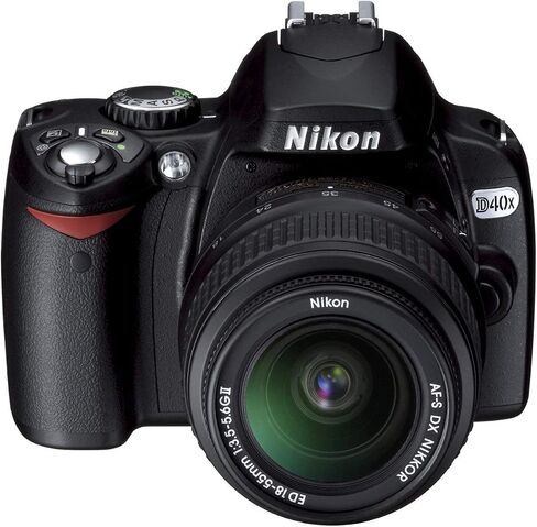 Nikon D40x 10.2mp كاميرا SLR الرقمية مع عدسة 18-55 مم f/3.5-5.6g Ed II AF-S DX Zoom-Nikkor (الطراز القديم) (متجدد) in Saudi Arabia