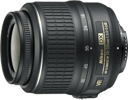 Nikon 2176b 18-55mm f/3.5-5.6g VR AF-S DX Nikkor Zoom Lens-(متجدد) in Saudi Arabia