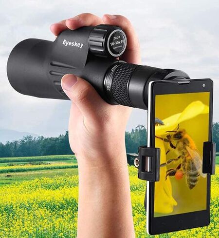Monocular Telescopes 10-30X HD Zoom Portable Waterproof Telescopes Full Multi-Layer Coated Lens with Smartphone Mount & Tripod for Outdoor Hunting Bird Watching Concerts B (A) in Kuwait