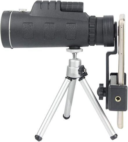 Updated Newest Monocular Telescope High Magnification People 40X60 Monocular Telescope with Tripod and Mobile Phone Clip for Wild Animal Bird Watching Camping Trip in Saudi Arabia