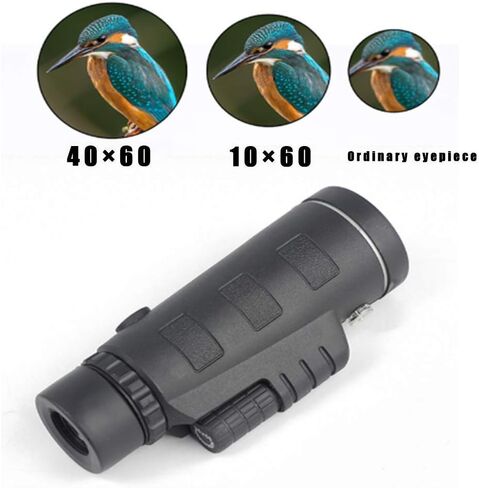Updated Newest Monocular Telescope High Magnification People 40X60 Monocular Telescope with Tripod and Mobile Phone Clip for Wild Animal Bird Watching Camping Trip in Saudi Arabia