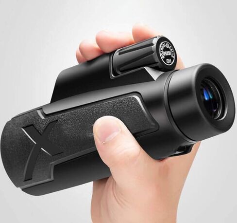 12X Lightweight Monoculars HDFMC Broadband Green Film Large Eyepiece Telescope Nitrogen-Filled Waterproof Roof Prism in Kuwait