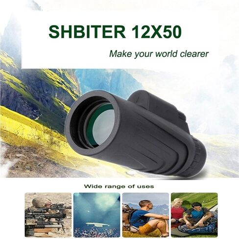 12X50 Powerful Monoculars Binoculars with Phone Clip, Ideal for Bird Watching and Outdoor Sightseeing in Saudi Arabia