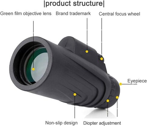 12X50 Powerful Monoculars Binoculars with Phone Clip, Ideal for Bird Watching and Outdoor Sightseeing in Saudi Arabia