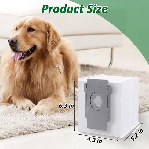 حقائب التخلص من الأوساخ من WKZO من 3 عبوات تعمل مع قطع الغيار البديلة لـ IROBOT ROOMBA ، جميع طرز قاعدة ROOMBA CLEAN I1+، I3+، I4+، I5+، I7+، I8+، J5+، J7+، Combo J7+، J8+، J9+، Combo J9+Vacuum Bags in Kuwait