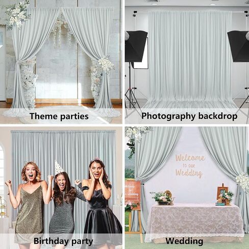 10 x 7 Feet Pink Backdrop Curtain for Partie, Background Curtains for Photoshoot, Birthday, Wedding, Halloween, Thanksgiving, Christmas, New Year Party Decorations 5Ft x 7Ft, 2 Panels in Kuwait