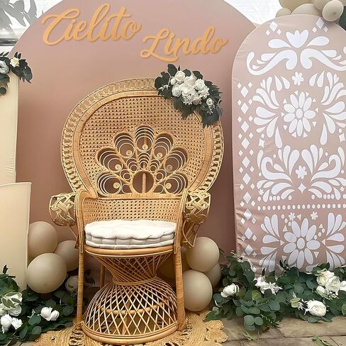علامة Cielito Lindo للخلفية - شعر Cielito Lindo لافتة للبالون Arch Mexican Baby Shower Party Talavera حفل زفاف (أبيض) in Kuwait