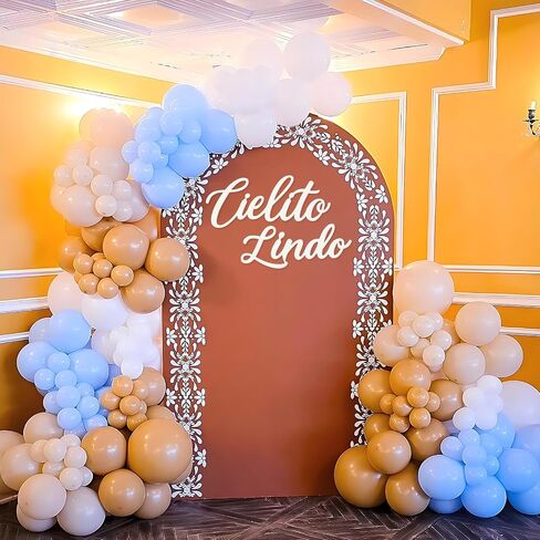 Cielito Lindo Backdrop Sign - Felt Sign for Balloon Arch, Mexican Baby Shower, Birthday, Talavera Wedding Decor, Cielito Lindo Party Decoration Wedding(Light Brown) in Saudi Arabia