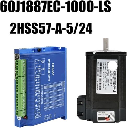 1pcs Closed Loop Stepper Motor Holding Tq 3Nm, Motor Driver 60VDC, Encoder 1000 Lines 2500 Lines Encoder, Plasma Printer(Driver) in Saudi Arabia