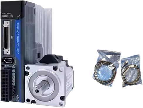 1PCS 200W AC Servo مجموعة مع برنامج تشغيل 0.62N.M المرحلة الواحدة 220VAC 3000 دورة في الدقيقة لآلة الأسلاك تشمل مجموعة الفرامل (برنامج تشغيل 1PCS) in Saudi Arabia