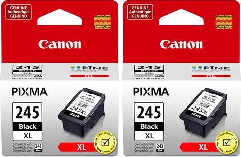 خرطوشة حبر سوداء أصلية PG-245 XL من Canon، متوافقة مع iP2820، MG2420/2924/2920/3020/2522/2525، MX492، TS3120/302/302a/202/202a/4520/3320 in Kuwait