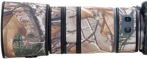 غطاء العدسات الممولة المقاومة للماء يتوافق مع Canon RF 100-400mm F5.6-8.0 ، أغطية المطر ، غلاف واقٍ من العدسة ، بدلة للحياة البرية والتصوير الرياضي (تمويه العشب الجاف) in Kuwait
