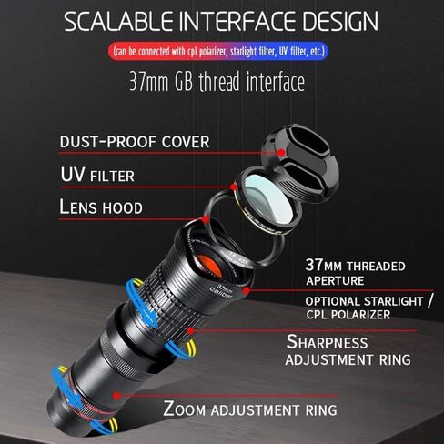 Monocular Telescope Monocular Telescope High Power Monoculars for Adults and Kids with Tripod and Smartphone Holder - Clear BAK4 Prism for Bird Watching Camping Hiking in Saudi Arabia