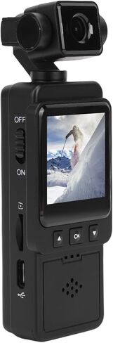 Sanpyl 1080p Camera Vlog Camcorder ، مسجل الكاميرا مع شاشة ملونة عالية الدقة 1.53 بوصة ، مضاد متعدد الوظائف للتصوير في الهواء الطلق in Saudi Arabia
