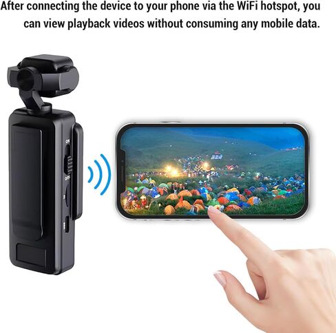 Sanpyl 1080p Camera Vlog Camcorder ، مسجل الكاميرا مع شاشة ملونة عالية الدقة 1.53 بوصة ، مضاد متعدد الوظائف للتصوير في الهواء الطلق in Saudi Arabia