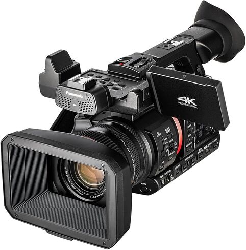Panasonic AG-CX350 4K UHD كاميرا فيديو محترفة محترفة مع ZOOM البصري 20x | تسجيل 10 بت HDR V-Log HLG (AG-CX350) مع علبة مبطنة ، بطاقة 128 جيجابايت ، ترايبود ، ميكروفون ، شاشة 4K الخارجية والمزيد in Saudi Arabia