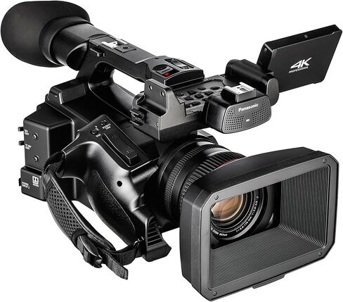Panasonic AG-CX350 4K UHD كاميرا فيديو محترفة محترفة مع ZOOM البصري 20x | تسجيل 10 بت HDR V-Log HLG (AG-CX350) مع علبة مبطنة ، بطاقة 128 جيجابايت ، ترايبود ، ميكروفون ، شاشة 4K الخارجية والمزيد in Saudi Arabia
