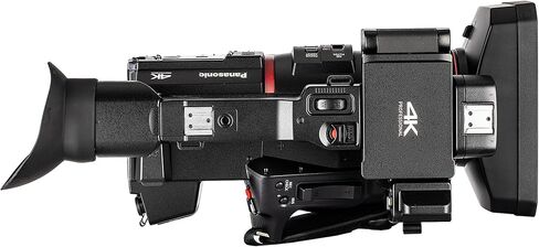 Panasonic AG-CX350 4K UHD كاميرا فيديو محترفة محترفة مع ZOOM البصري 20x | تسجيل 10 بت HDR V-Log HLG (AG-CX350) مع علبة مبطنة ، بطاقة 128 جيجابايت ، ترايبود ، ميكروفون ، شاشة 4K الخارجية والمزيد in Saudi Arabia